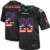 Nike Dolphins 29 Minkah Fitzpatrick Black USA Flag Fashion Limited Jersey Dyin,baseball caps,new era cap wholesale,wholesale hats